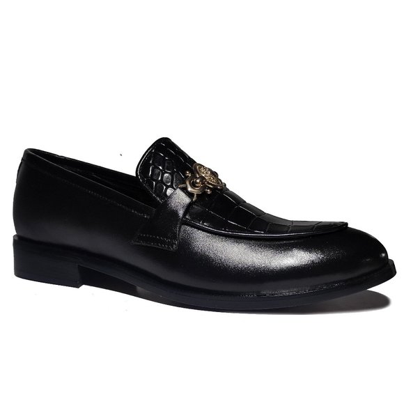 Bashwood Handmade Croc.Style Upper Leather Loafers